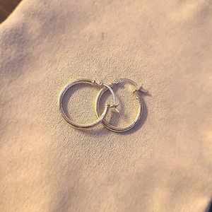 Silver hoops